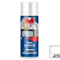 Pintura Esmalte en Spray Marson® Uso General Blanco Brillante (Aerosol 485 ml / Secado Rápido)