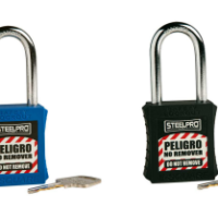 Candado de Bloqueo Industrial LOTO Steelpro® X10 (Grillete Metálico 41 mm)