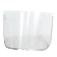 Visor de Policarbonato Transparente Steelpro® con Ribete de Aluminio 8" x 16" (Con Registro ISP / ANSI Z87.1)