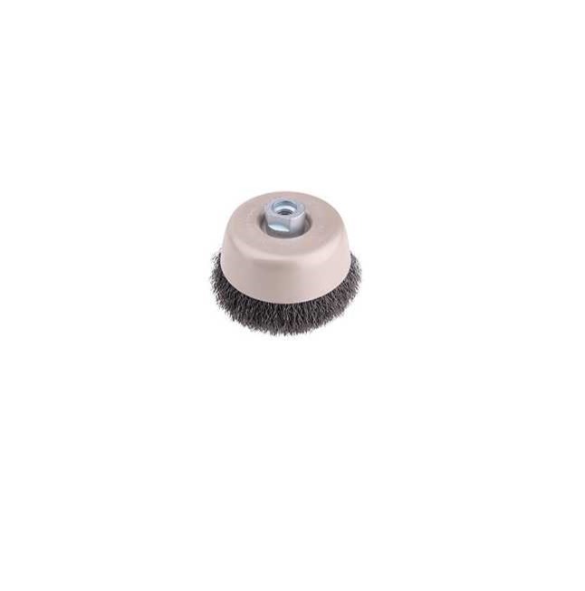 GRATA RECTA TRENZADA 150MM M14 ACERO CARBONO DELTA
