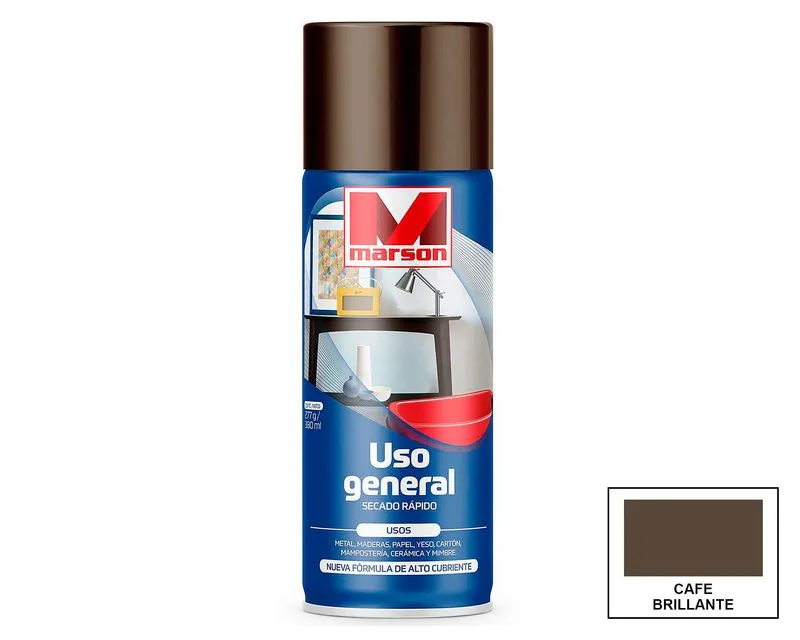 Pintura Spray Acrílica Super Color Café 350 ml Uso General