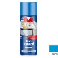 marson celeste Pintura Spray Esmalte Sintético Marson® Uso General 485 mL (380 g) – Celeste Brillante (Secado Rápido)