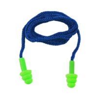 Tapón Auditivo Reutilizable con Cordón Steelpro® EP-T06 Verde (NRR 27 dB / ANSI S3.19 / Caja x 100 Pares)