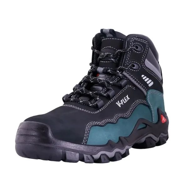 diagonal Zapato V-FLEX V15 THINSULATE Negro/Azul