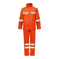 Traje Impermeable para Lluvia Naranjo con Cintas Reflectantes Activex