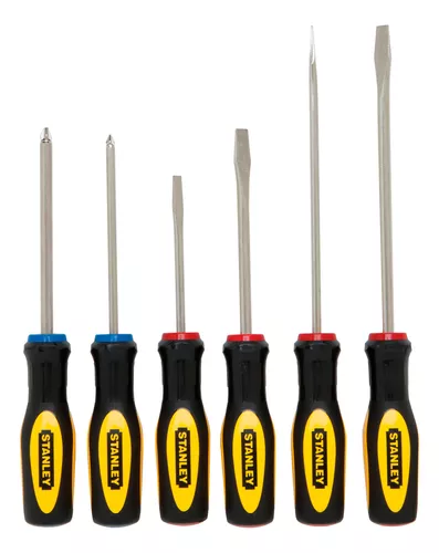 Juego 6 Destornilladores Con Soporte Stanley