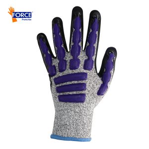 L-9100-DORSO Guante Multiprotec IMPACT L-9100 , resistente al corte (CUT 5), palma nitrilo