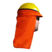 gorro cubre nuca Cubrenuca Legionario Adosable para Casco de Seguridad Naranjo High-Vis UPF 50+